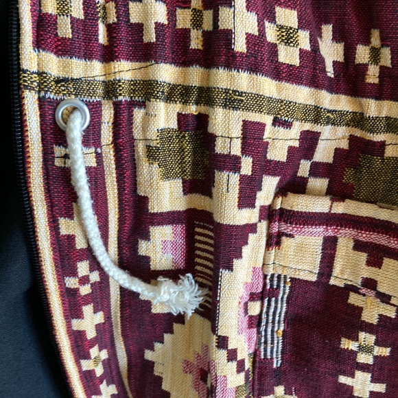 Global Imports Ltd. Zipper cinch waist jacket goat and abstract pattern vintage - Picture 9 of 11